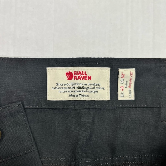 NWT FJALLRAVEN Vidda Pro Ventilated Trouser Men’s 32 x 32 in Dark Grey / Black - Picture 9 of 10
